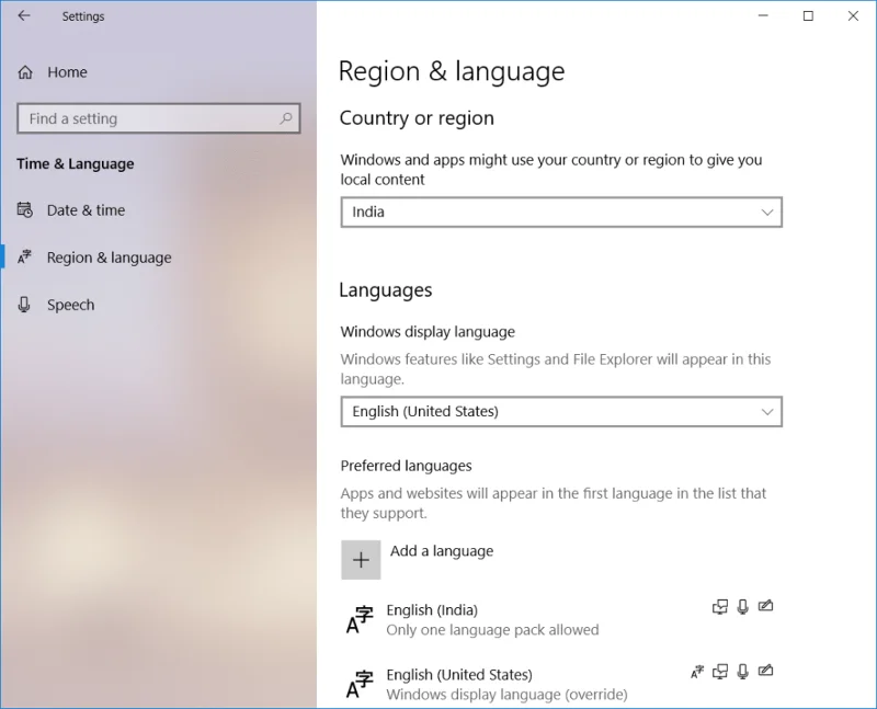 Cara Mengubah Bahasa Sistem di Windows 10