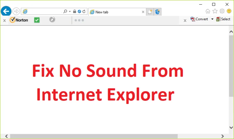 Correction de labsence de son sur Internet Explorer 11