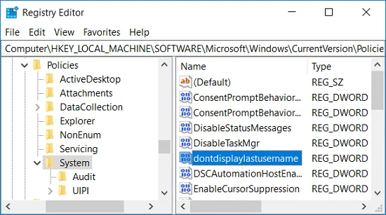 在 Windows 10 登錄屏幕上隱藏電子郵件地址