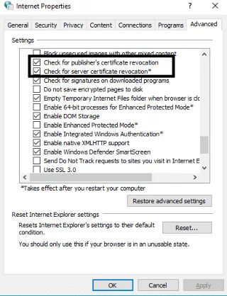 Fix Er is een probleem met het beveiligingscertificaat van deze website