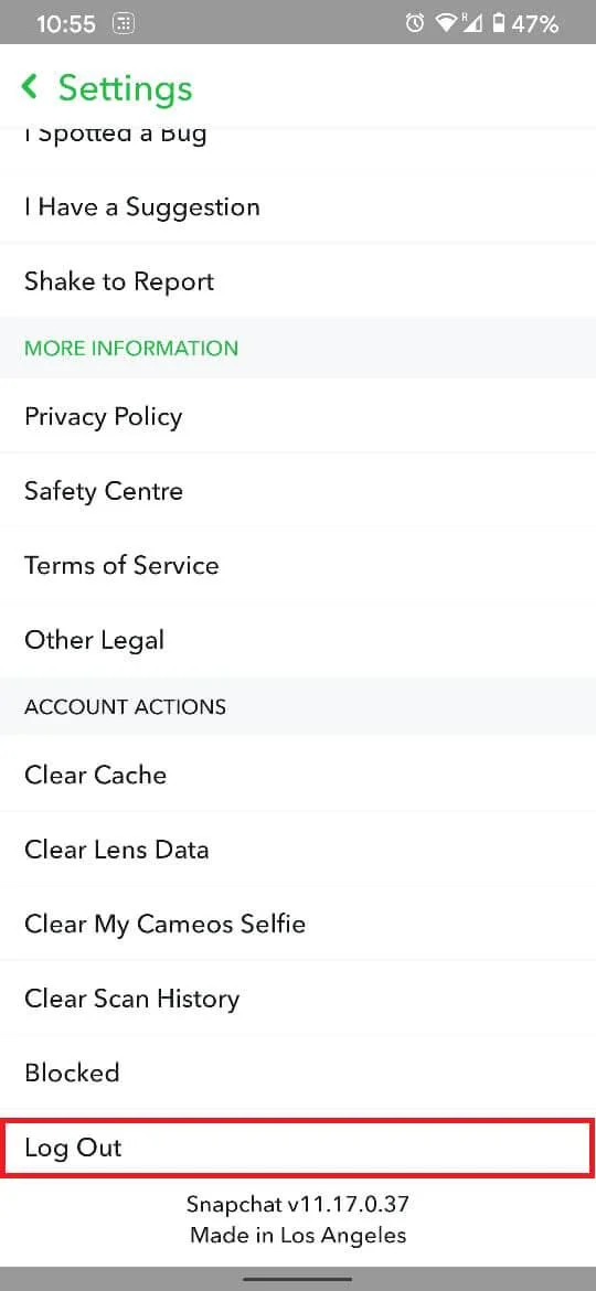Corregir mensajes de Snapchat que no envían errores