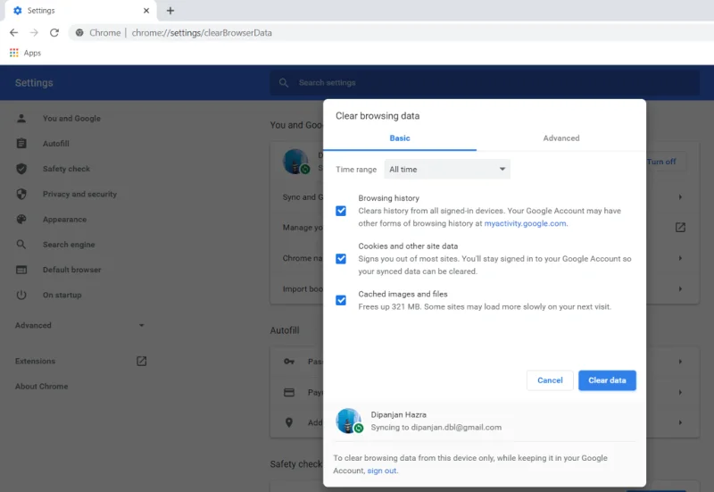 Facebookのホームページが正しく読み込まれない問題を修正する