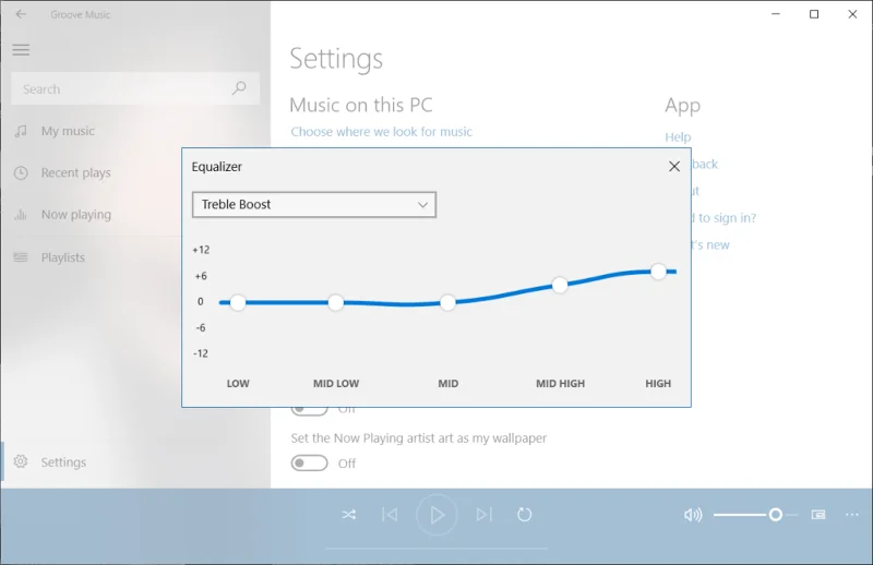 نحوه استفاده از اکولایزر در Groove Music در ویندوز 10
