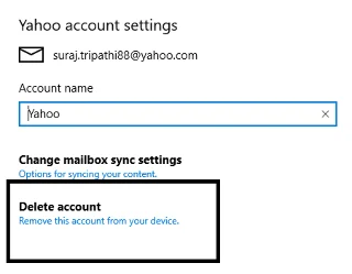 Windows10メールアプリでYahooメールアカウントを設定する