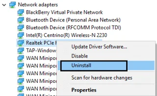 Fix Realtek PCIe GBE Family Controller-adapter ondervindt stuurprogrammaprobleem