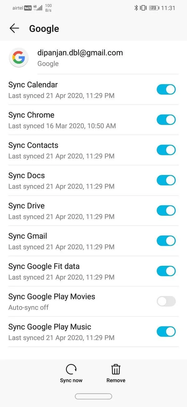 修復 Gmail 應用程序無法在 Android 上運行
