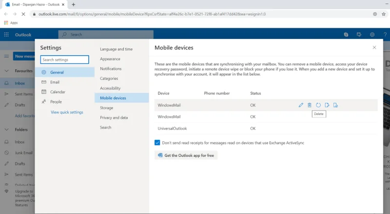 修復 Outlook 在 Android 上不同步