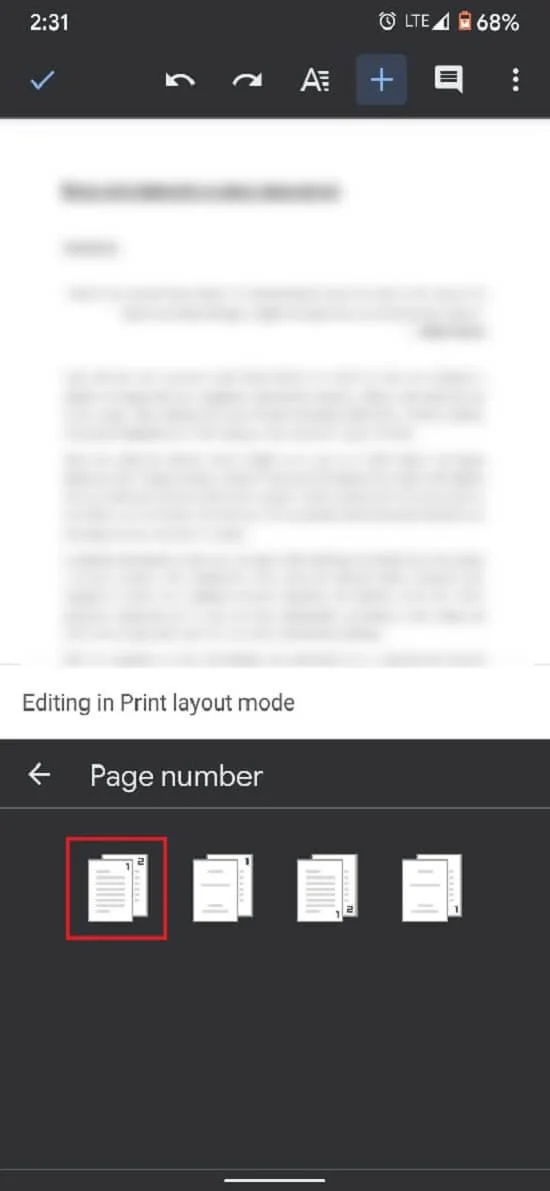 Come aggiungere numeri di pagina a Google Documenti
