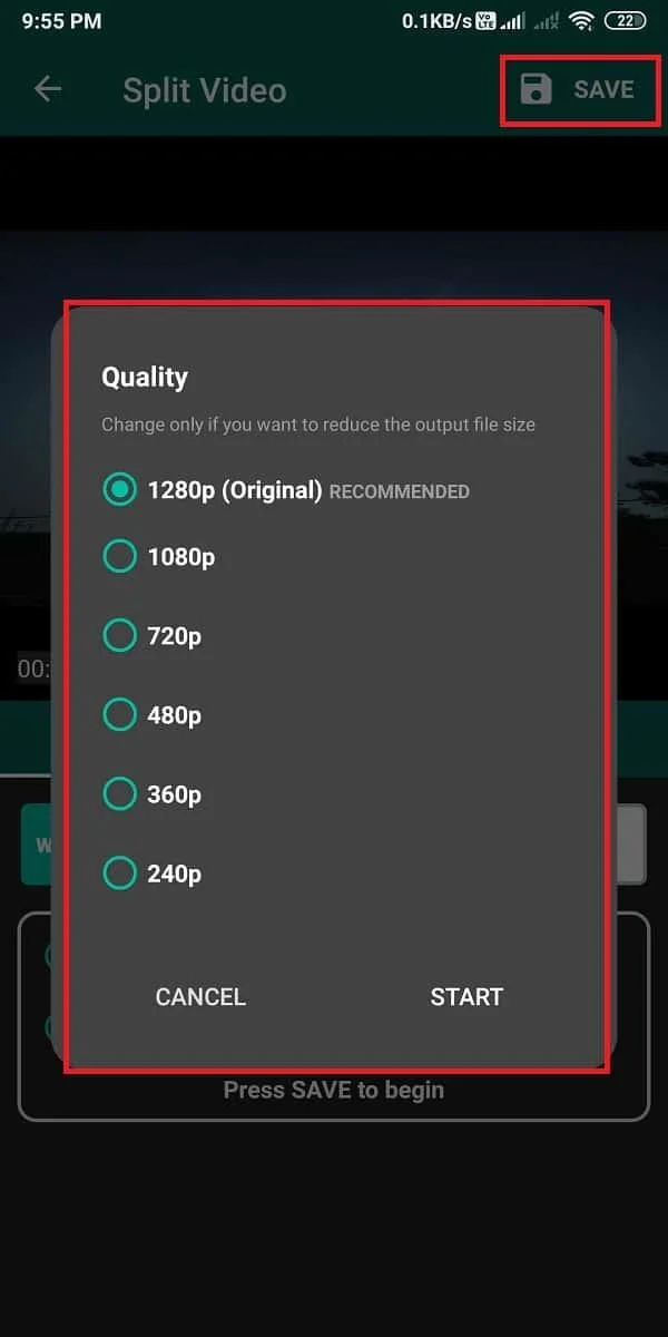 Whatsappステータスで長いビデオを投稿またはアップロードする方法は？