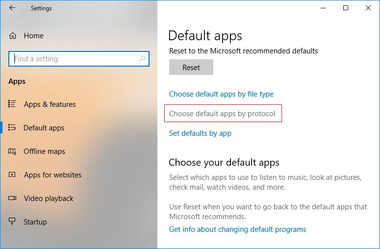 Windows10でデフォルトのプログラムを変更する方法
