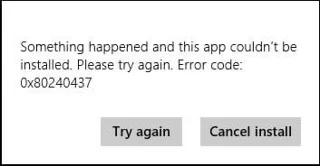 修復 Windows 應用商店錯誤代碼 0x80240437 修復 Windows 應用商店錯誤代碼 0x80240437