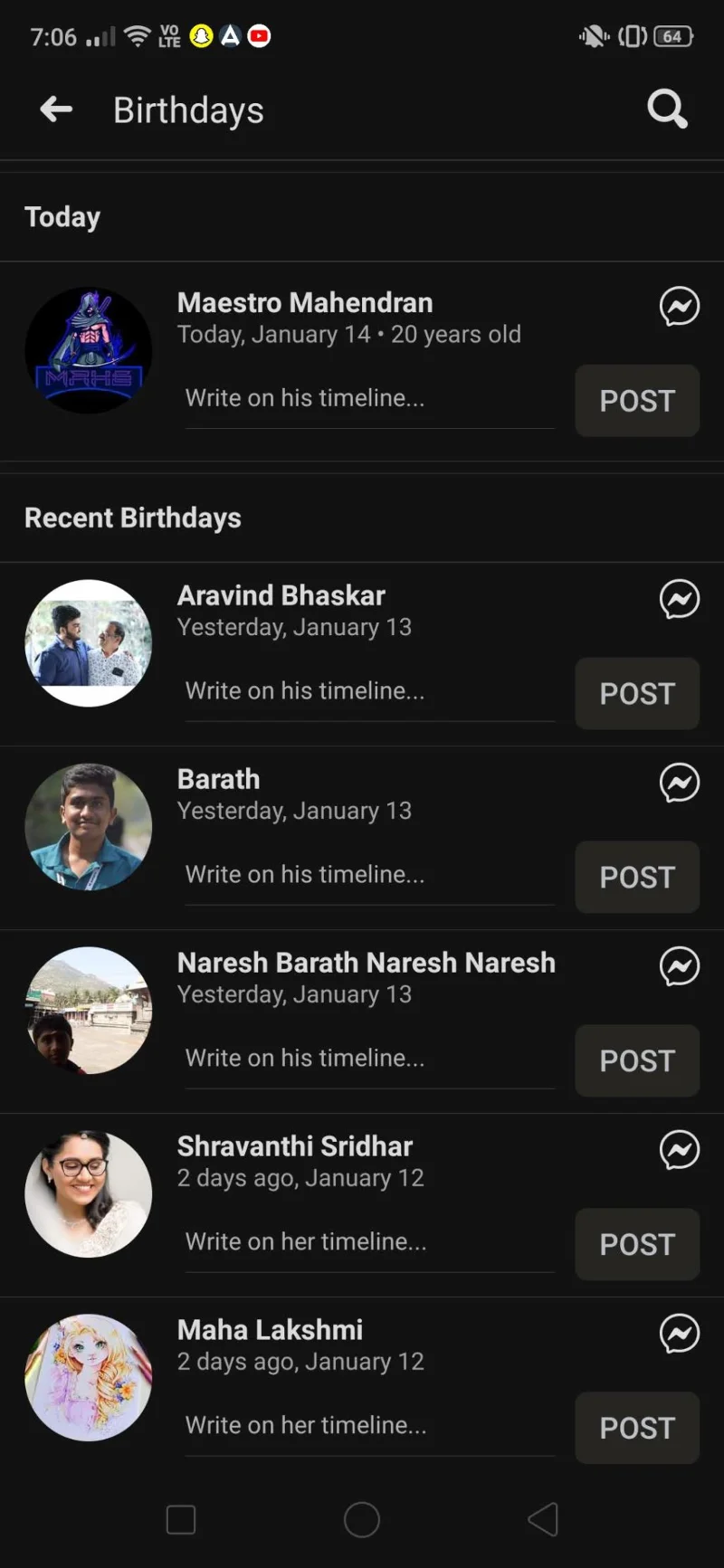 Facebookアプリで誕生日を見つける方法は？