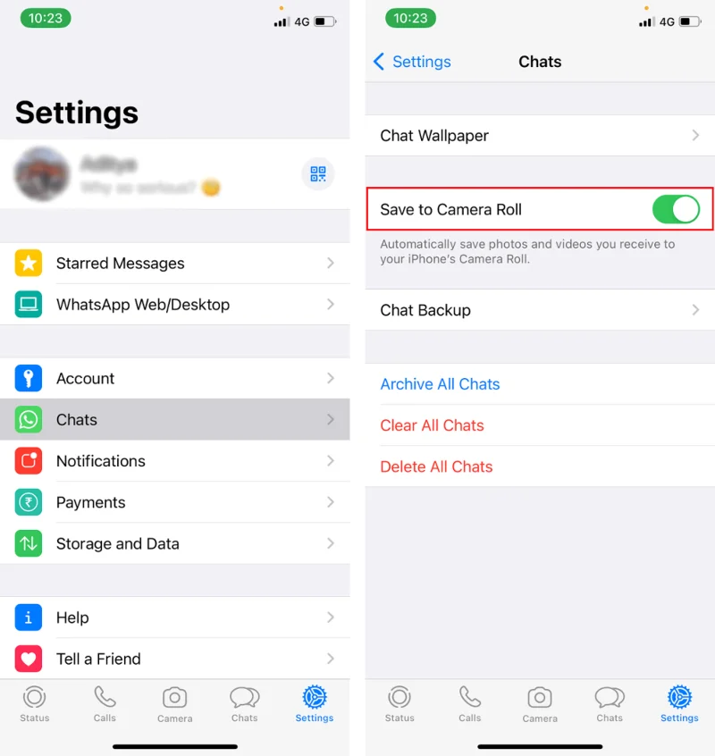 ギャラリーに表示されないWhatsapp画像を修正する方法