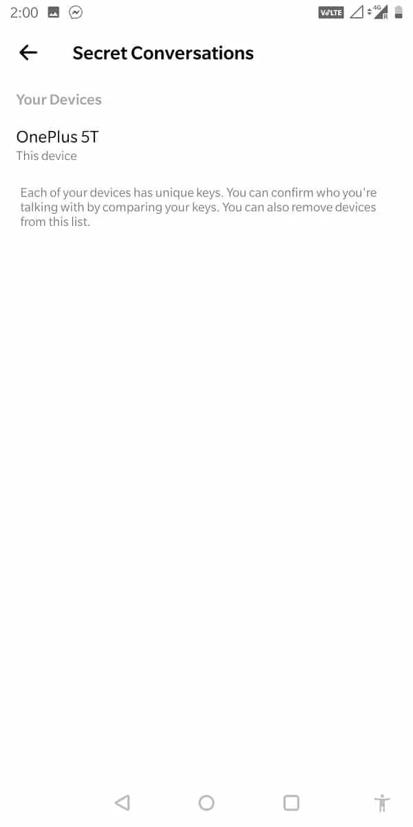 Facebookメッセンジャーで秘密の会話を始める方法