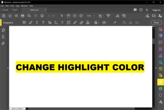 Markeringskleur wijzigen in Adobe Acrobat Reader
