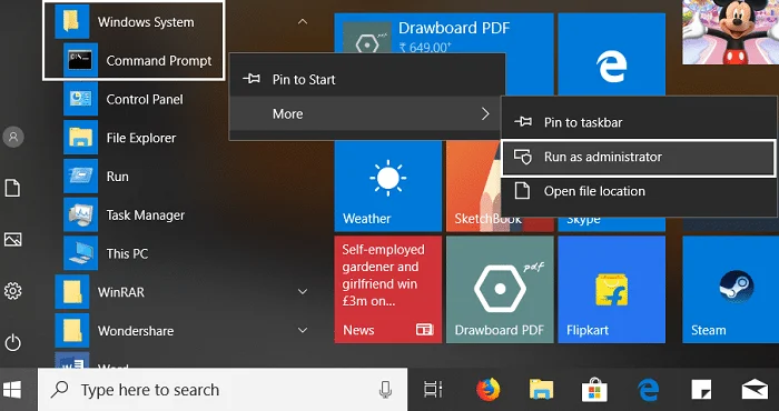 5 Cara untuk Membuka Prompt Perintah Ditinggikan dalam Windows 10