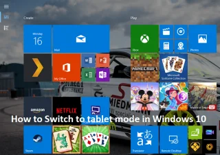 Overschakelen naar tabletmodus in Windows 10