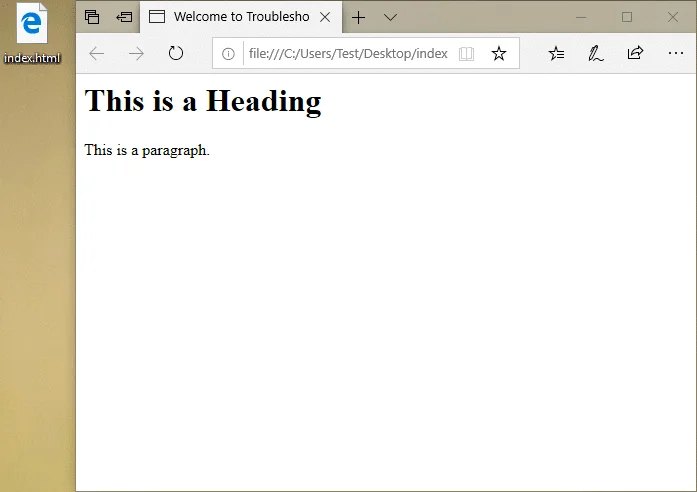 Ouvrir le fichier HTML