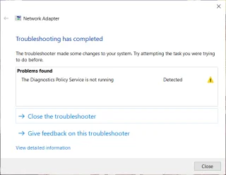 Fix De Diagnostics Policy Service is niet actief Fout