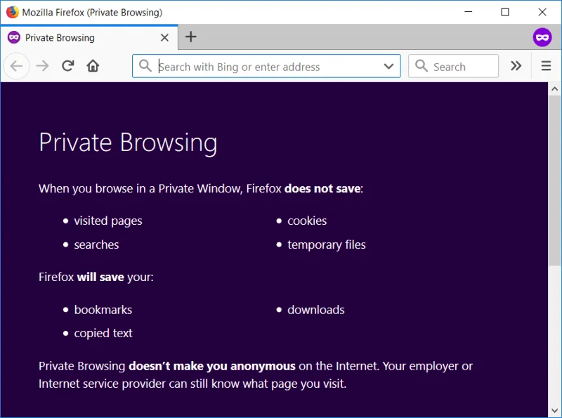 Come avviare la navigazione privata nel tuo browser preferito