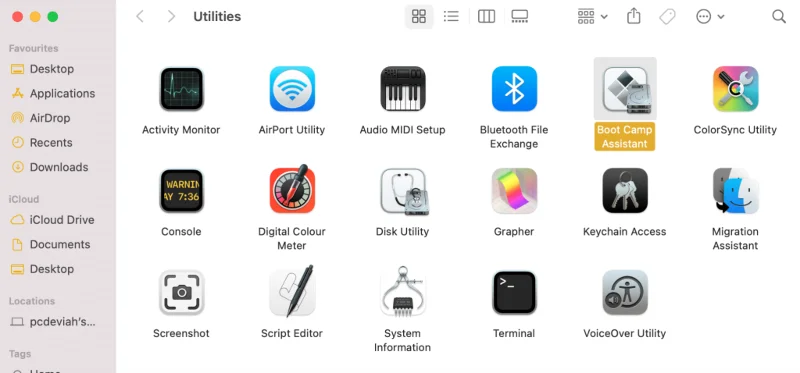 Hoe de map Hulpprogrammas op Mac te gebruiken