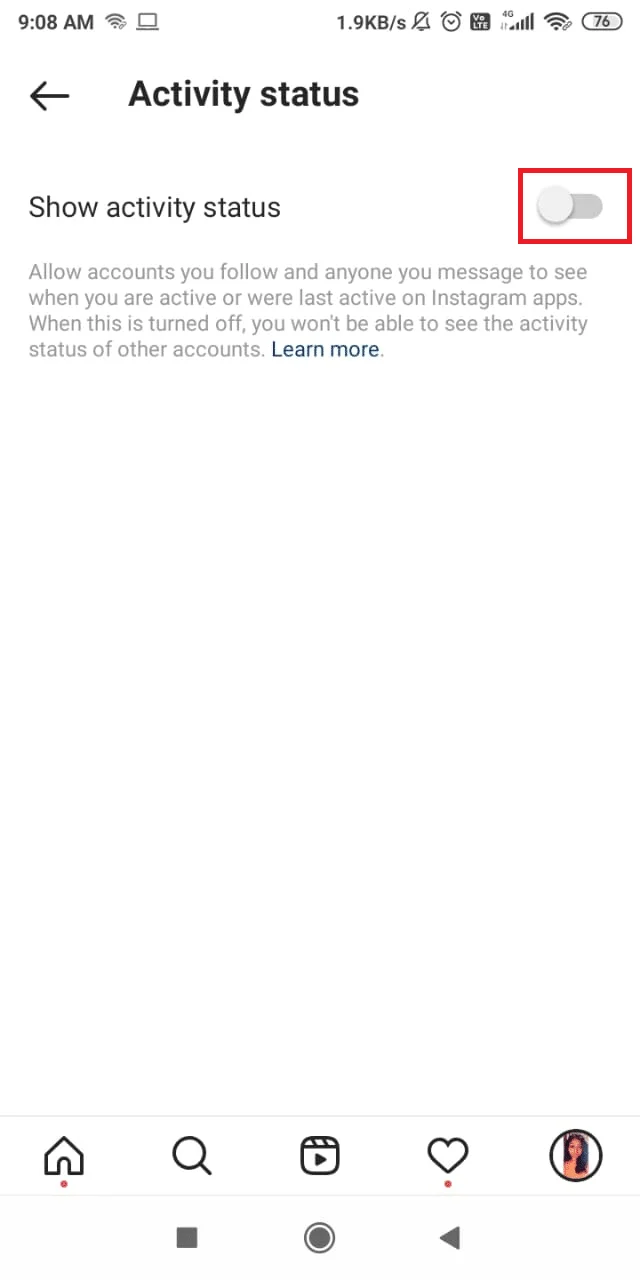 Laatst gezien op Instagram zien