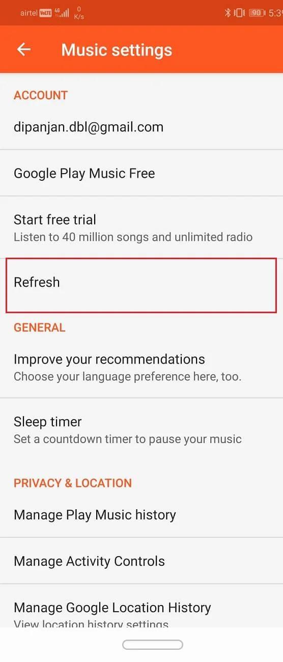 Résoudre les problèmes avec Google Play Musique