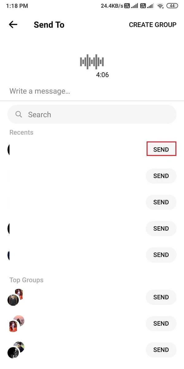 Comment envoyer de la musique sur Facebook Messenger