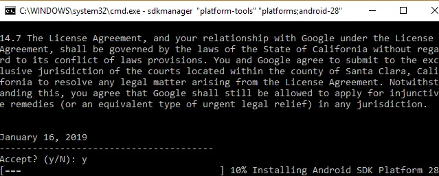 Windows 10にADB（Android Debug Bridge）をインストールする方法