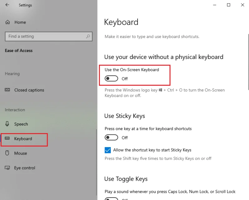 Caps Lock repareren vastgelopen in Windows 10