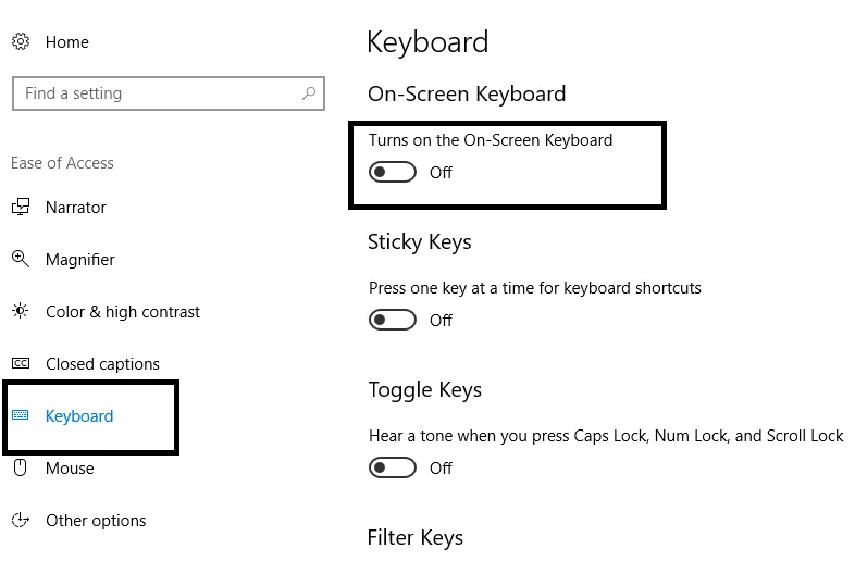 Petua Windows 10: Dayakan atau Lumpuhkan Papan Kekunci Pada Skrin