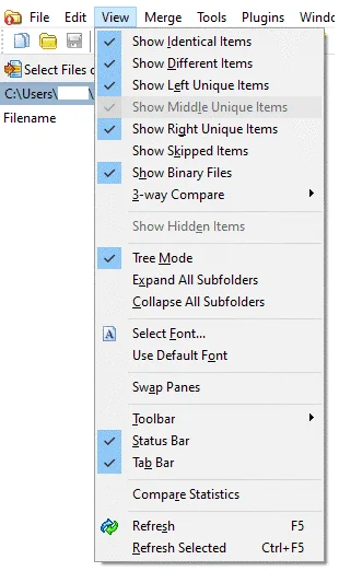 Bestanden in twee mappen vergelijken op Windows 10