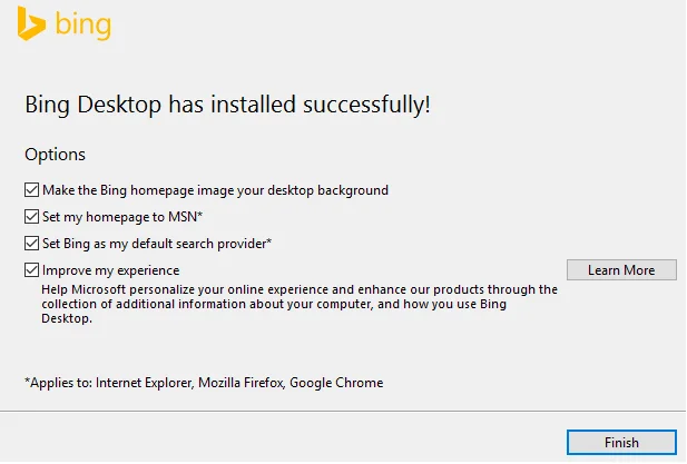 Windows10で毎日のBing画像を壁紙として設定する
