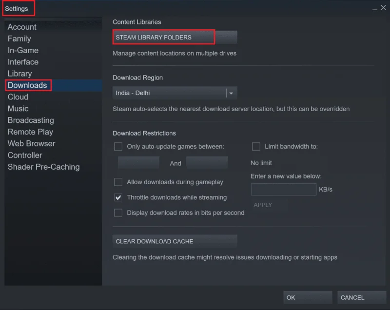 نحوه رفع عدم دانلود بازی های Steam