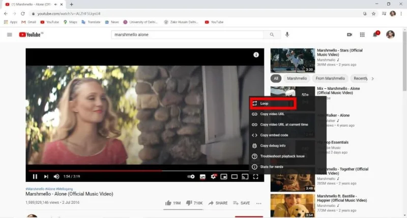 デスクトップまたはモバイルでYouTubeビデオを繰り返し再生する方法