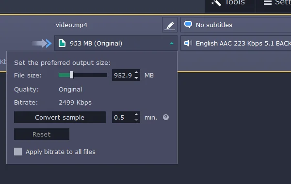 Comprimi file video senza perdere qualità [2021]