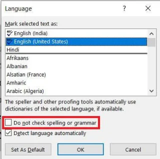 如何禁用 Microsoft Word 拼寫檢查器 如何禁用 Microsoft Word 拼寫檢查器