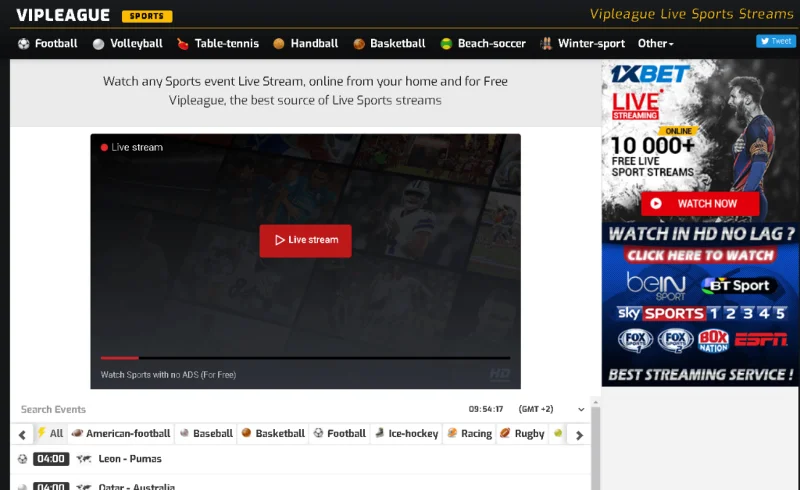 15 beste gratis sportstreamingsites