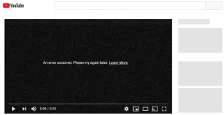 Fix YouTube-videos worden niet geladen. Er is een fout opgetreden, probeer het later opnieuw