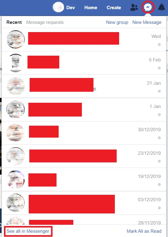 5 façons de supprimer plusieurs messages Facebook