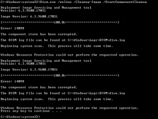Fix DISM Error 14098 Component Store is beschadigd