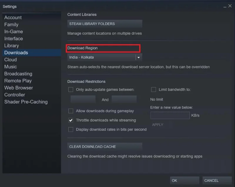 加快 Steam 下載速度的 4 種方法 加快 Steam 下載速度的 4 種方法