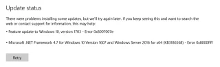 Fix Windows Update-fout 0x8007007e