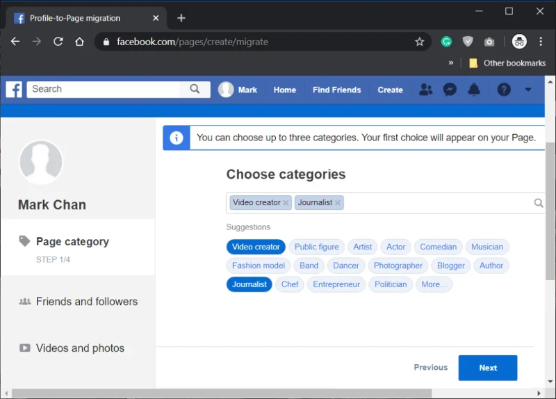 Comment convertir votre profil Facebook en page d'entreprise