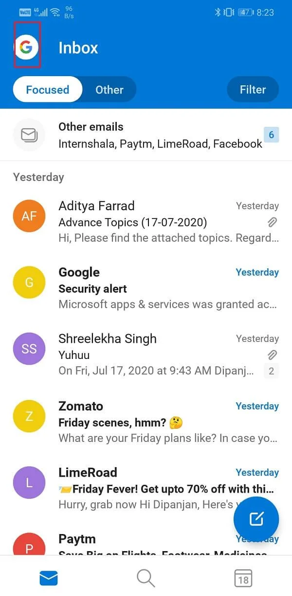 修復 Outlook 在 Android 上不同步