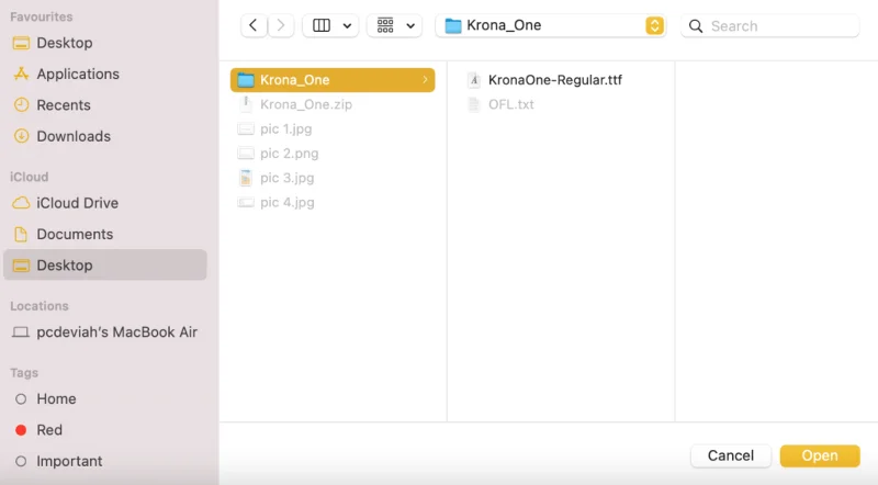 Lettertypen toevoegen aan Word Mac