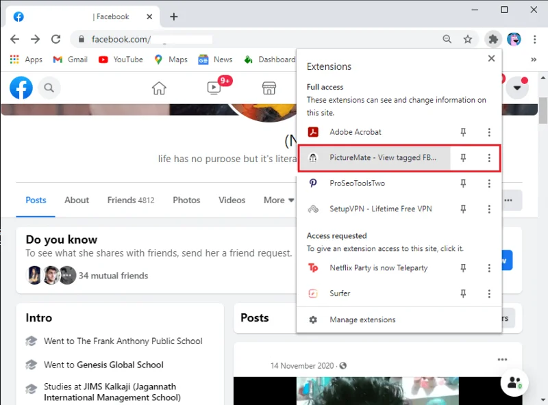 Cómo ver fotos ocultas en Facebook