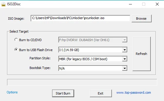 Herstel Windows 10 vergeten wachtwoorden met PCUnlocker