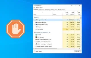 Taak beëindigen in Windows 10