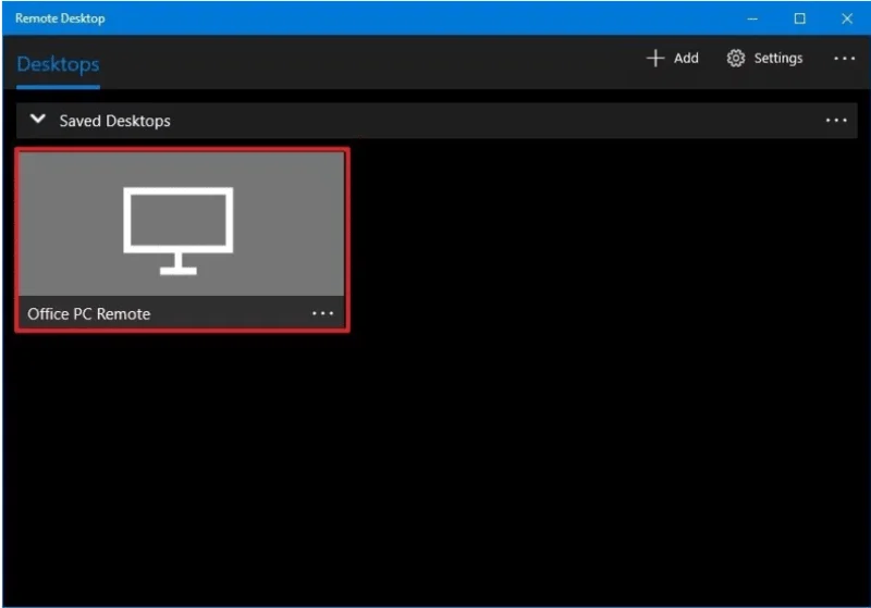 De Remote Desktop-app gebruiken op Windows 10
